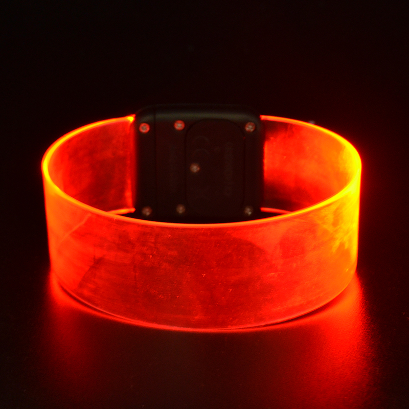 LSBR01 Concert Party Product Custom Light Up Led Wristband Led Magnetic Bracelet