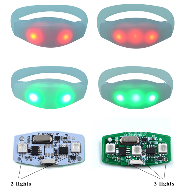LSRM01 New Design Custom Logo New Design Custom DMX Wireless Remote Control Led Bracelet 