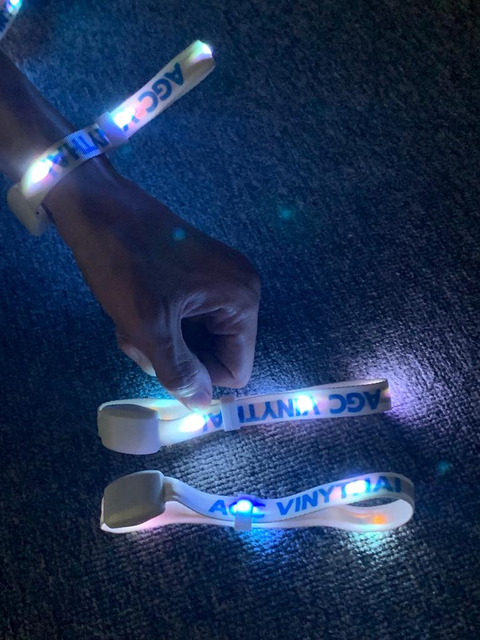 Custom RGB DMX Remote Control Rfid Led Xyloband