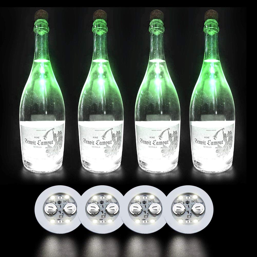 EVA01 New Continuous Luminous Factory Source Party Bottle Bottom Luminous Lamp Led Sticker