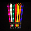 LSLY002 Event Customized Print Logo Ribbon Glow in Dark ID Card Holder LED Necklace Lanyard