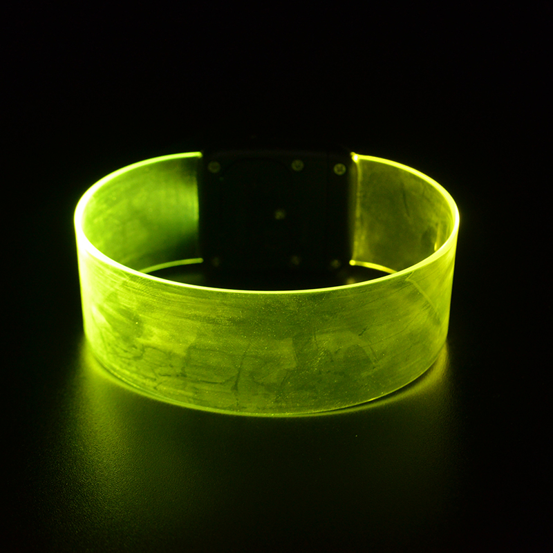 LSBR01 Concert Party Product Custom Light Up Led Wristband Led Magnetic Bracelet