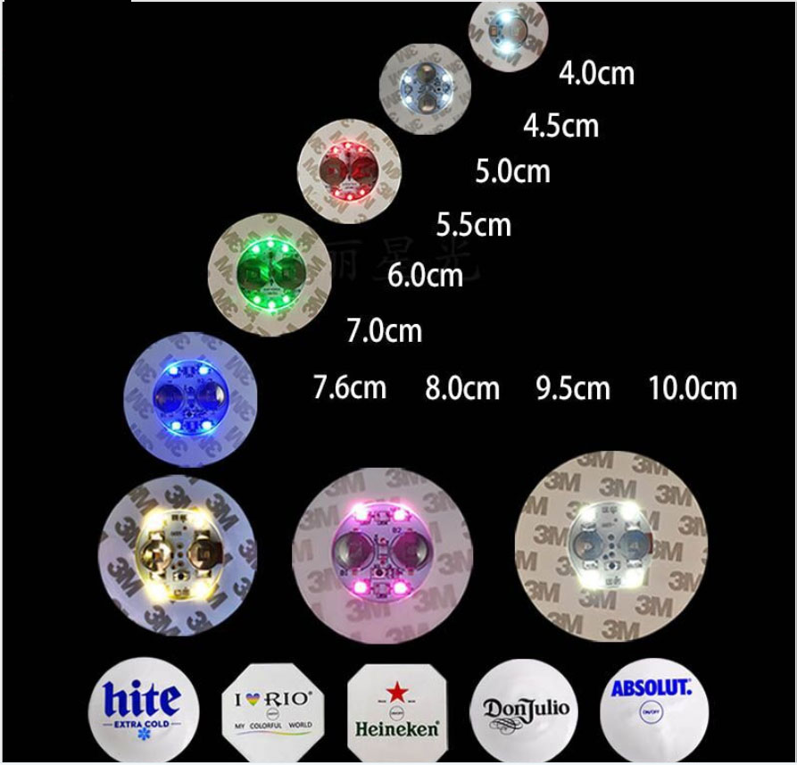 EVA01 24 Hours Continuous Flashing Factory Source Party Bar Birthday Atmosphere Bottle Light Led Cup Sticker