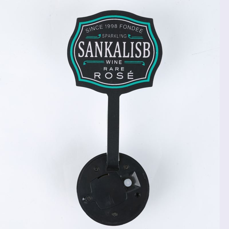 LSEL01 Nightclub Waterproof Customized Design Led Champane Vodka Wine EL Led Wine Bottle Label