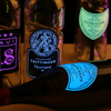 LSEL01 Nightclub Waterproof Customized Design Led Champane Vodka Wine EL Bottle Label