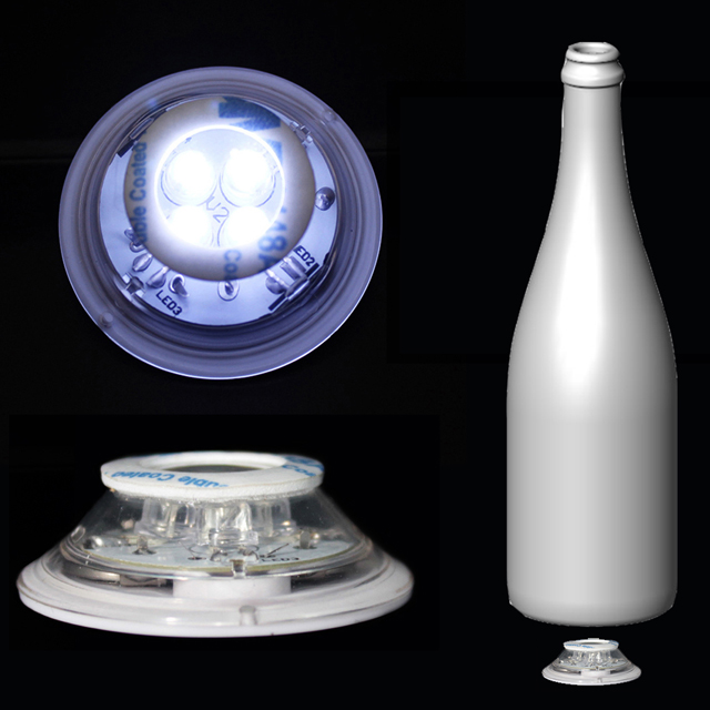 LSAC01 The New Bar Atmosphere Bottle Light Switch Control Fast Flashing Slow Flashing Led Coaster Sticker