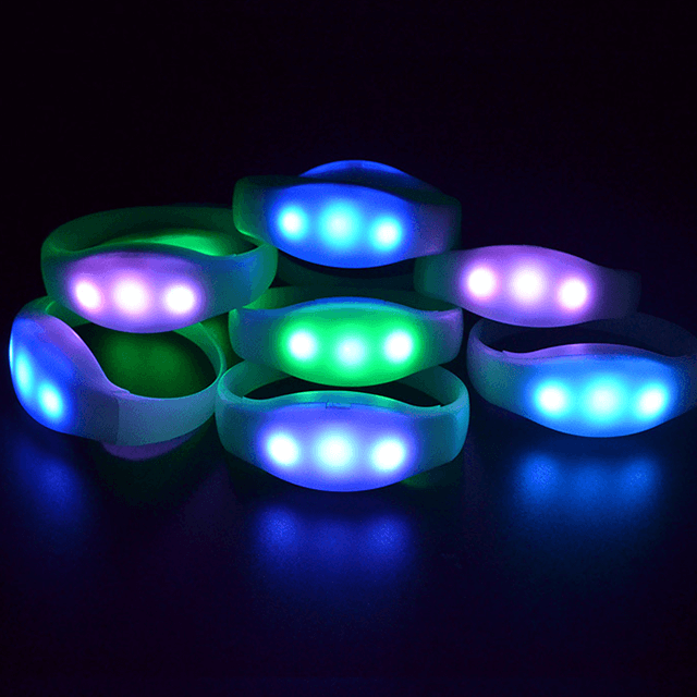 LED Bracelet Party Wedding Support Custom Wireless Remote Control Wristband