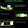 LSLY002 Event Customized Print Logo Ribbon Glow in Dark ID Card Holder LED Necklace Lanyard