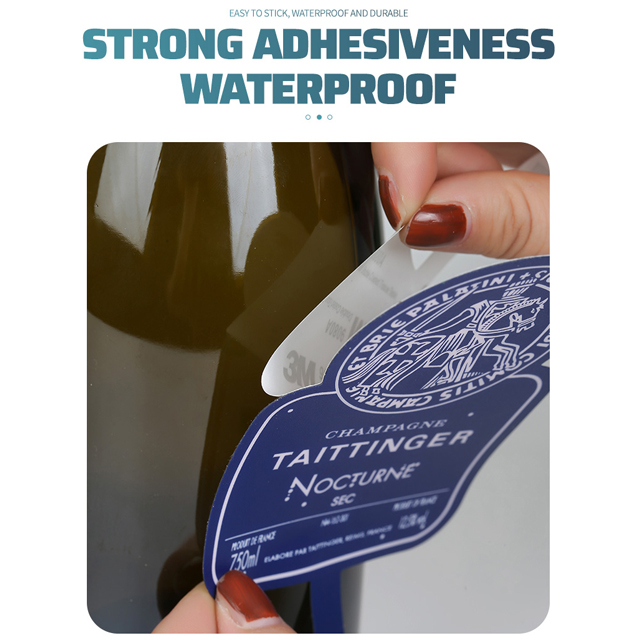 EL01 Nightclub Waterproof Customized Design Led Champane Vodka Wine EL Panel Led Wine Bottle Label