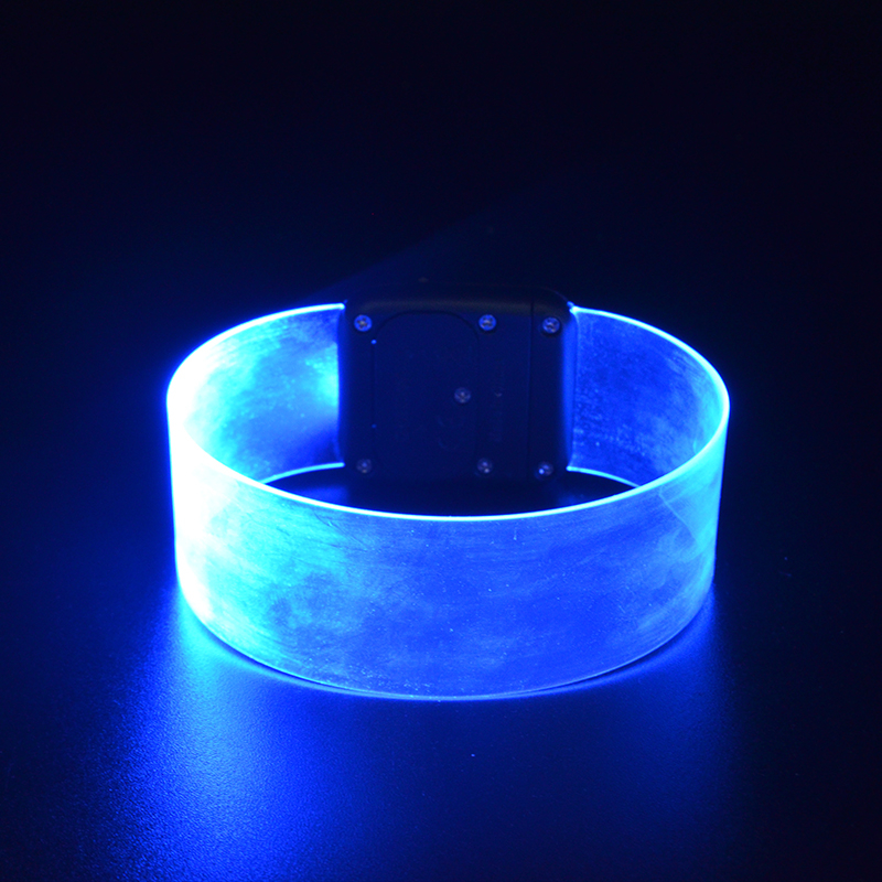 LSBR01 Concert Party Product Custom Light Up Led Wristband Led Magnetic Bracelet