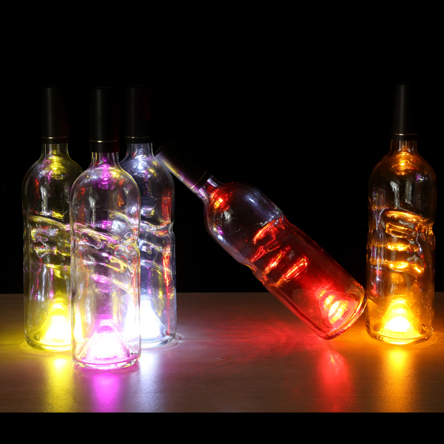 LSCT01 Waterproof Night Club Vodka Wine Champagne Whiskey LED Bottle Sticker