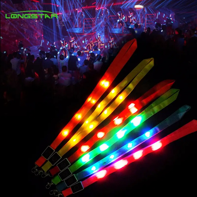  Led Lanyard Promotion Bar Wedding Party Tpu Led Lanyard Custom Led Lanyard