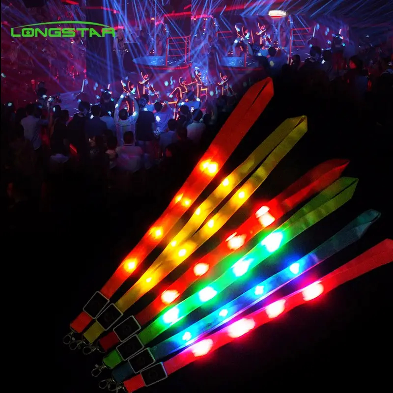  Led Lanyard Promotion Bar Wedding Party Tpu Led Lanyard Custom Led Lanyard