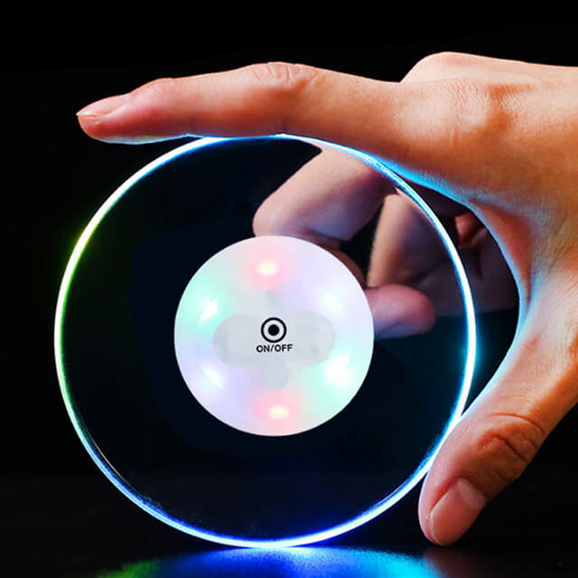 LSAC01 Night Club Promotional Gift Multi Color Waterproof Flashing Led Coaster